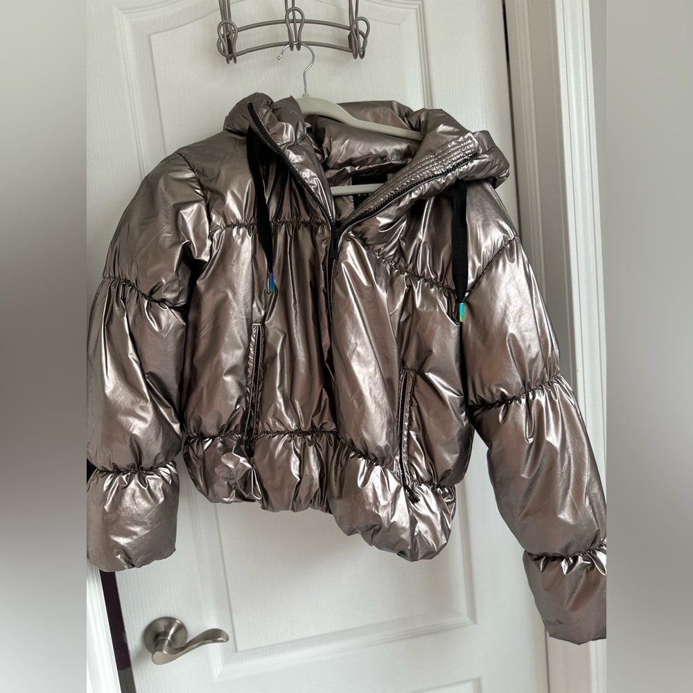 Zara Metallic Puffer Jacket for Kids